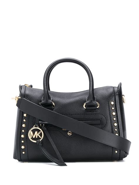 michael kors carine studded|michael kors quilted shoulder bag.